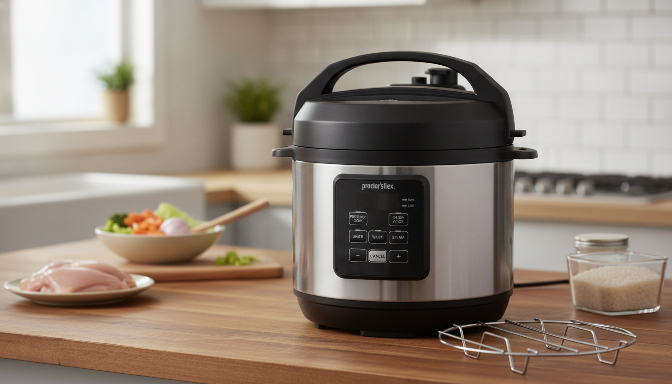 3-Quart 4-in-1 Pressure Cooker for Small-Batch Meals