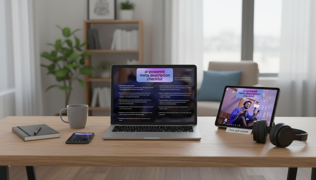 AI Meta Description Checklist for Clear Clickable Snippets