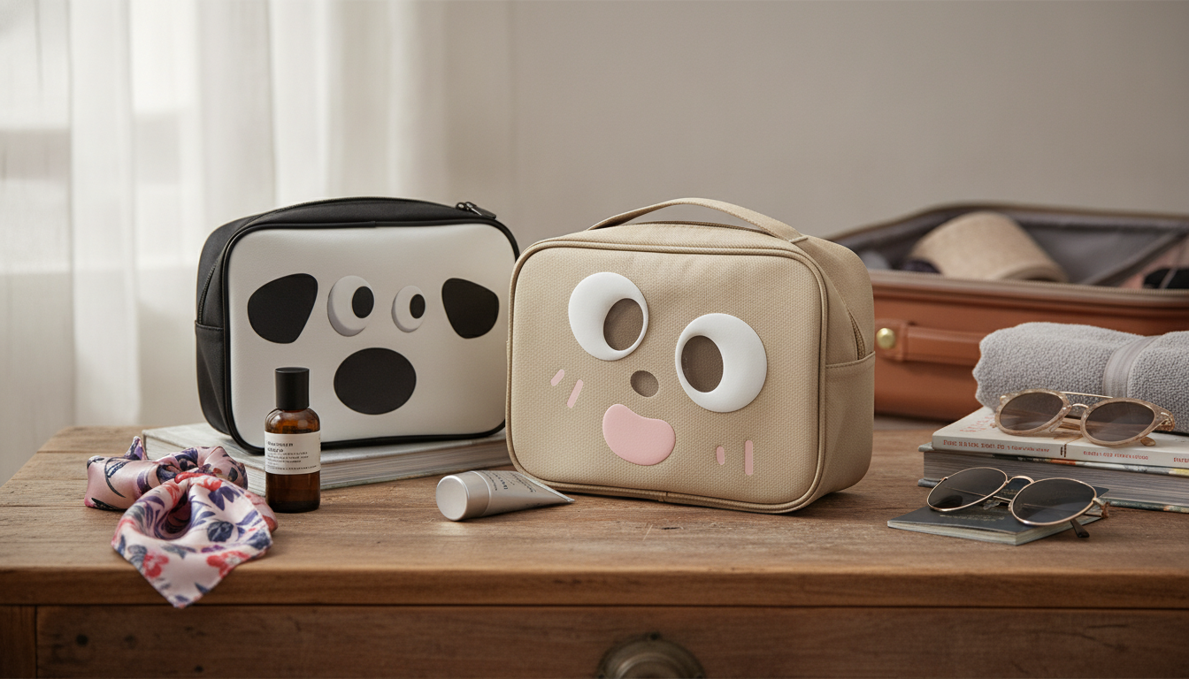 Cartoon Makeup & Toiletry Bag for Travel and Daily Use