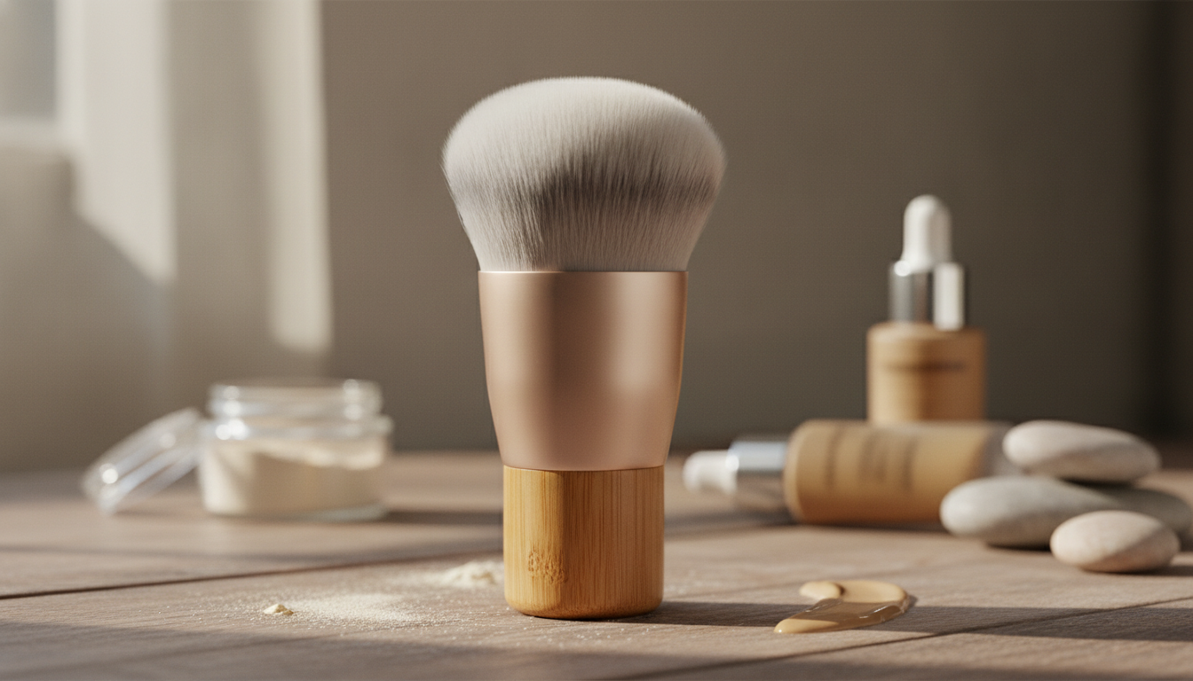 Chubby Bamboo Brush for Loose Powder & Foundation